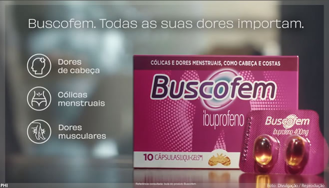 Buscofem lembra às mulheres que todas as dores importam em nova campanha