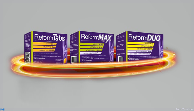 Reform: linha de suplementos vitamínicos para manutenção da densidade óssea e massa muscular