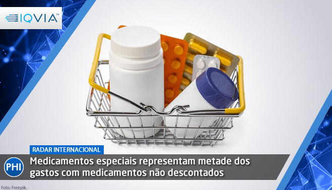 Medicamentos especiais representam metade dos gastos com medicamentos não descontados