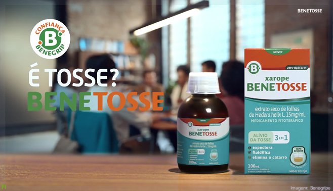 Benegrip marca sua entrada no mercado de tosse com Benetosse