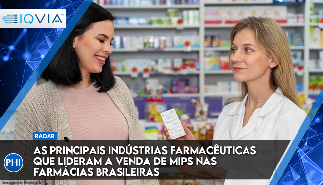 As principais indústrias farmacêuticas que lideram a venda de MIPs nas farmácias brasileiras