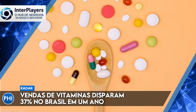 Vendas de vitaminas disparam 37% no Brasil em um ano