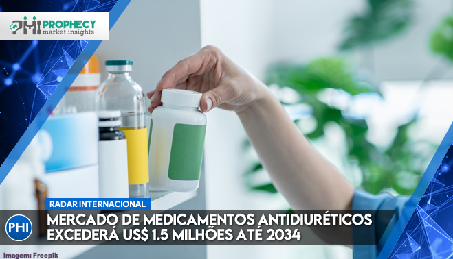 Mercado de medicamentos antidiuréticos excederá US$ 1.5 milhões até 2034