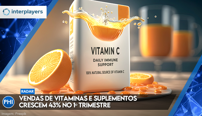 Vendas de vitaminas e suplementos crescem 43% no 1º trimestre