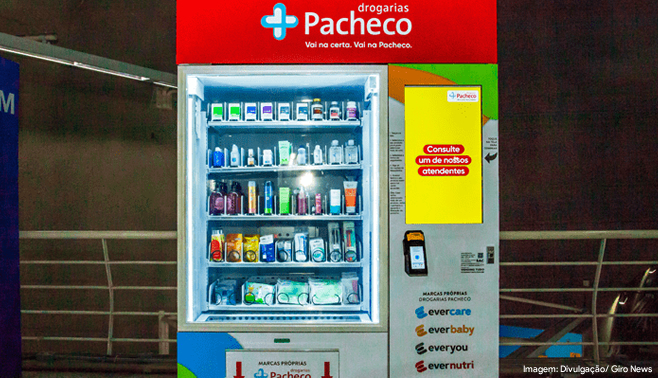 Drogarias Pacheco aposta em vending machines no metrô do RJ