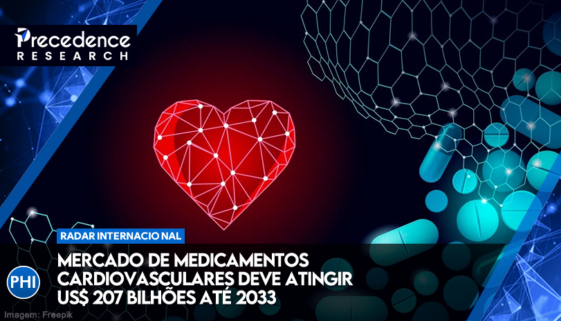 Mercado de medicamentos cardiovasculares deve atingir US$ 207 bilhões até 2033