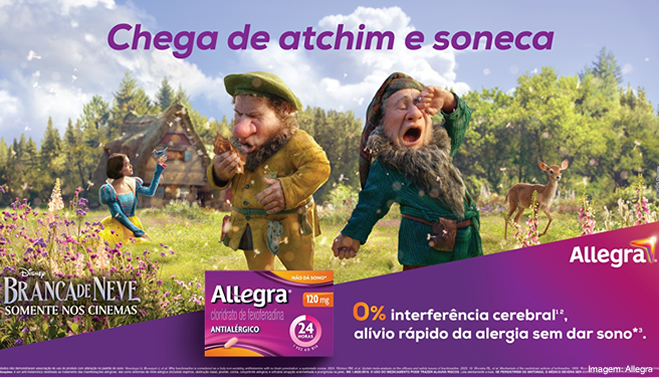 Allegra se une à Branca de Neve da Disney para uma parceria de conto de fadas no Brasil