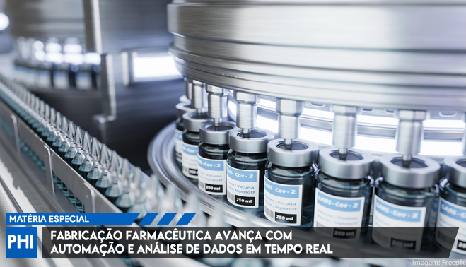 Fabricação farmacêutica avança com automação e análise de dados em tempo real