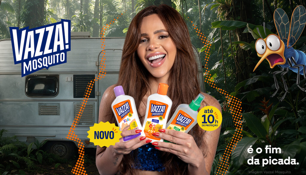 Vazza! Mosquito chega ao mercado com campanha estrelada por Gabily